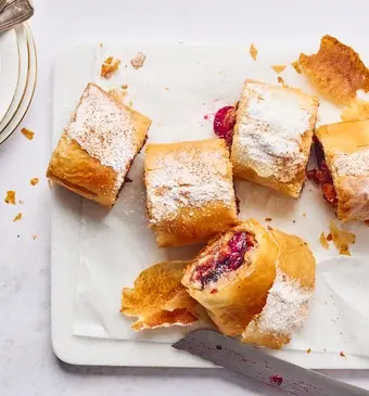 strudel met kersen