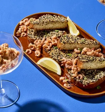 Hollandse garnalencocktail met garnalentoast