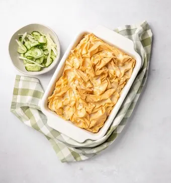 Krokante fish pie