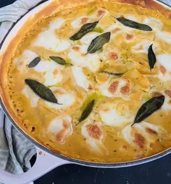 Pompoen lasagne