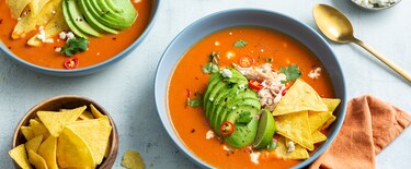 Mexicaanse tortillasoep met kip