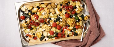 Traybake met kip en feta 