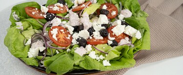 Salade met yoghurtdressing