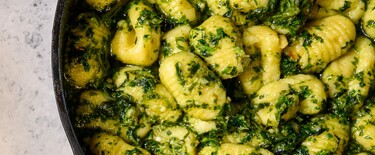 Gnocchi met pesto