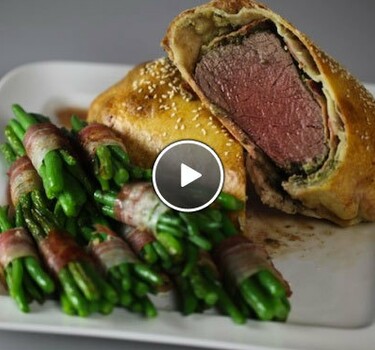 Boeuff Wellington met peperjus