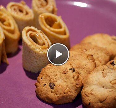Pannenkoeken met dulce de leche en havermoutkoekjes (Argentinië)