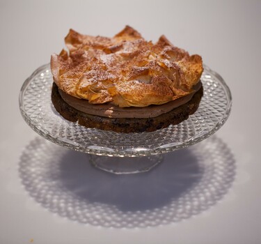 Krokante ananastaart met chocolade