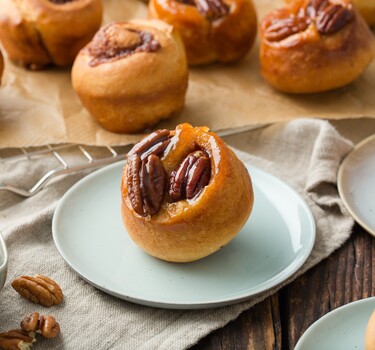 Pecan-koffiebroodjes