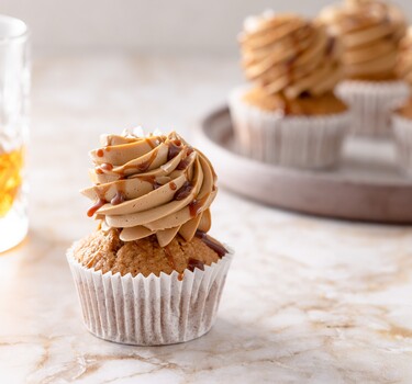 Cupcakes met Butterscotch en Bourbon