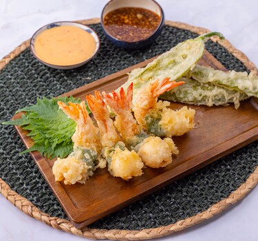 Eveline's Asian Favourites:Tempura garnalen