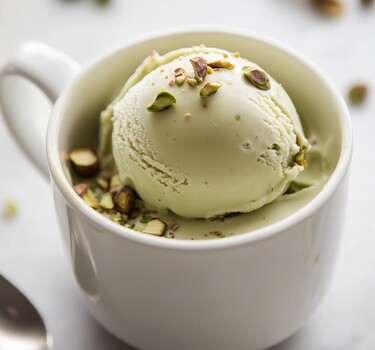 pistache affogato