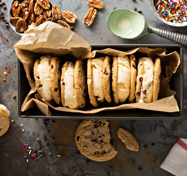 Chocolate chip ijskoekjes