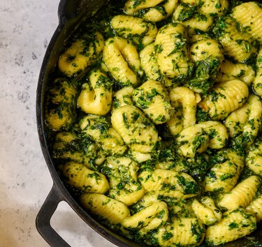 Gnocchi met pesto