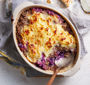 Rode kool ovenschotel