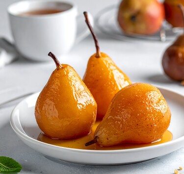 Stoofperen met witte wijn