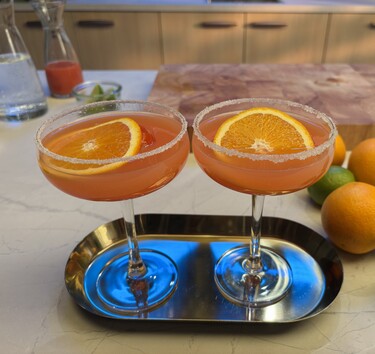 Bloedsinaasappel mocktail