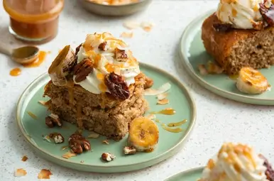 Bananenbrood met mascarpone en karamel