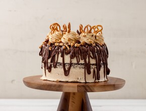 Ierse chocoladetaart met pretzels