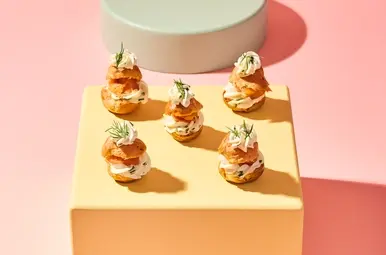 Hartige soezen met zalm en roomkaas