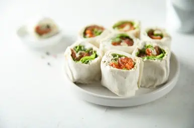 Wraps met zalm  