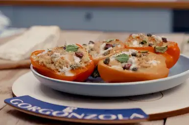 Vegetarische gevulde paprika’s