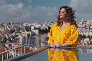 Genieten van het uitzicht in Lissabon