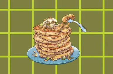 kaaspannenkoek met bosui en limoenroom