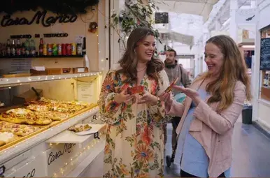 Eten op een markt in Rome
