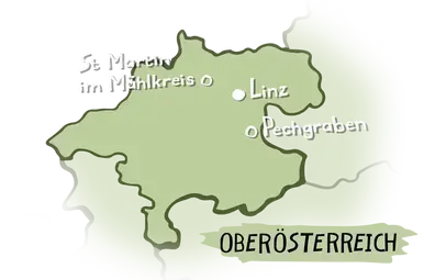 Oberösterreich kaartje