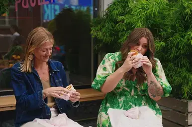 Miljuschka eet bij Poulette.