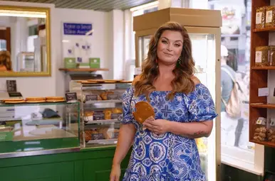 Miljuschka eet bij Lanskroon in Amsterdam