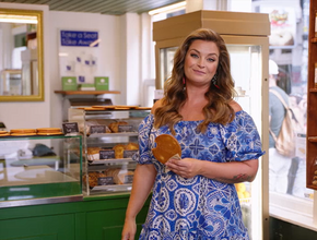 Miljuschka eet bij Lanskroon in Amsterdam