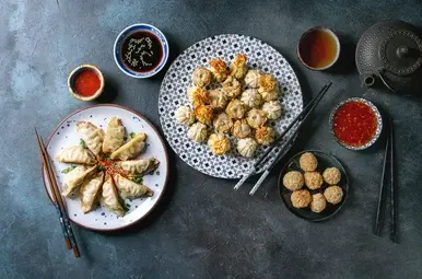 Verschillende dumplings.