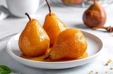 Stoofperen met witte wijn