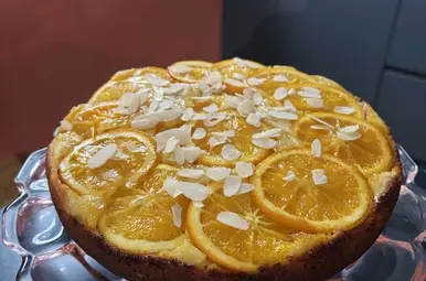 Upside down sinaasappelcake