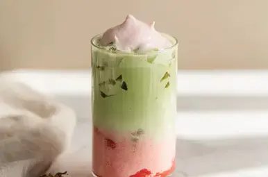 strawberry matcha