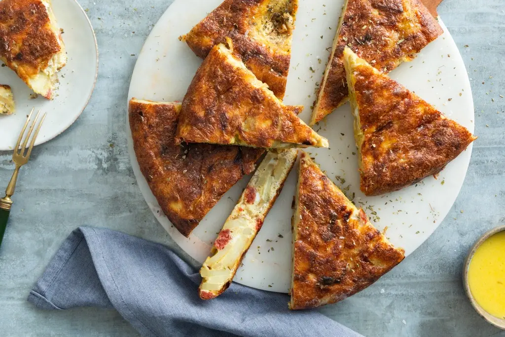 Spaanse tortilla met chorizo