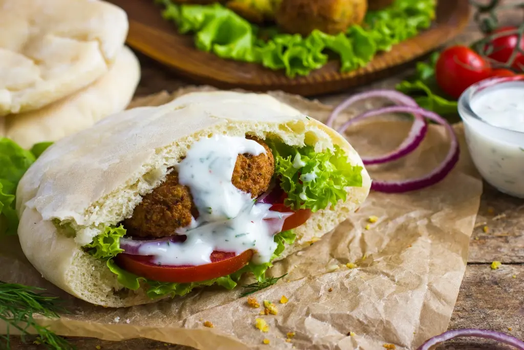 Falafel met tzatziki