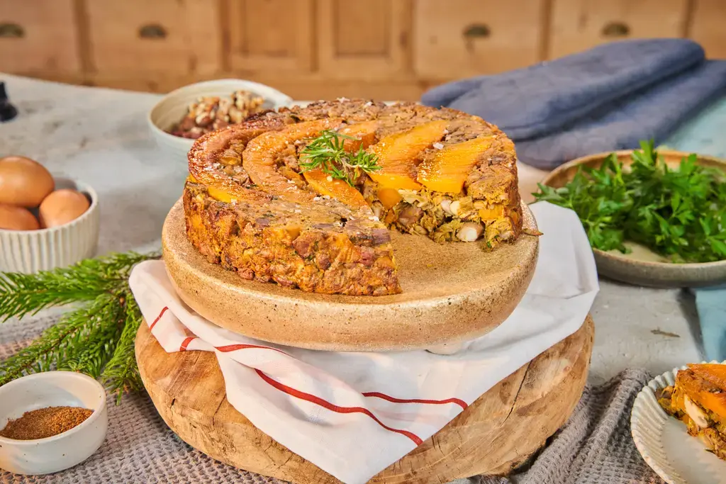 Notenroast met flespompoen