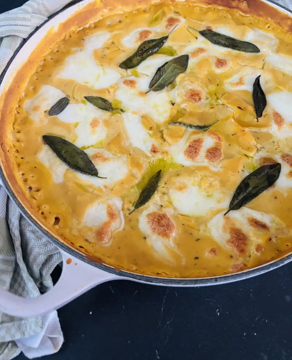 Pompoen-lasagne in één pan