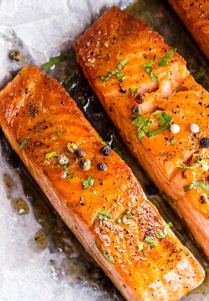 zalm uit de oven