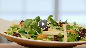 Salade met portchampignons