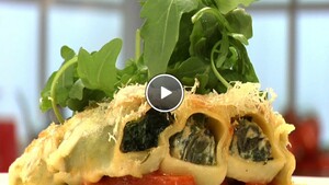 Spinazie-ricotta cannelloni