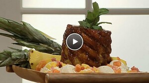 Ananas met toffeesaus