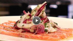 Gemarineerde zalm met venkelsalade