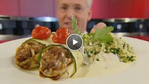 Witlof met gekruid gehakt en couscous