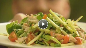 Salade met Granny Smith en makreel