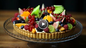 Frangipane taart met fruit