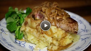 Hete bliksem met mosterdkarbonades
