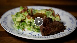 Andijviestamppot met filetlapjes